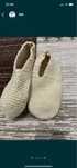 Papuci femei lucrati hand made (manual) din lana