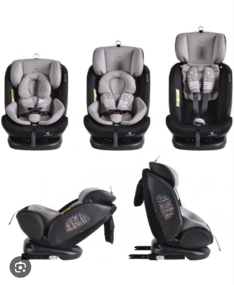 Стол за кола 0-36 кг. с Isofix PILOT CANGAROO - сив