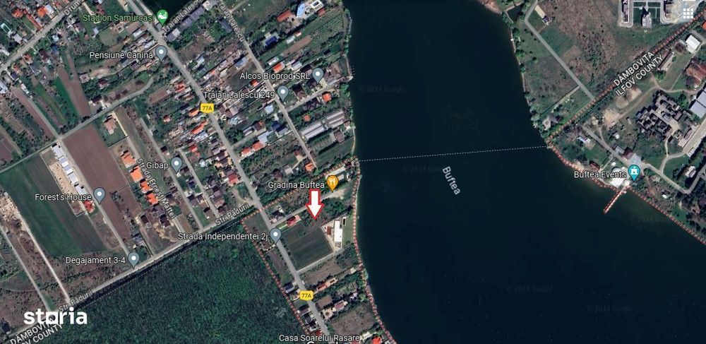 Teren pentru casă cu priveliște la lacul Buftea.