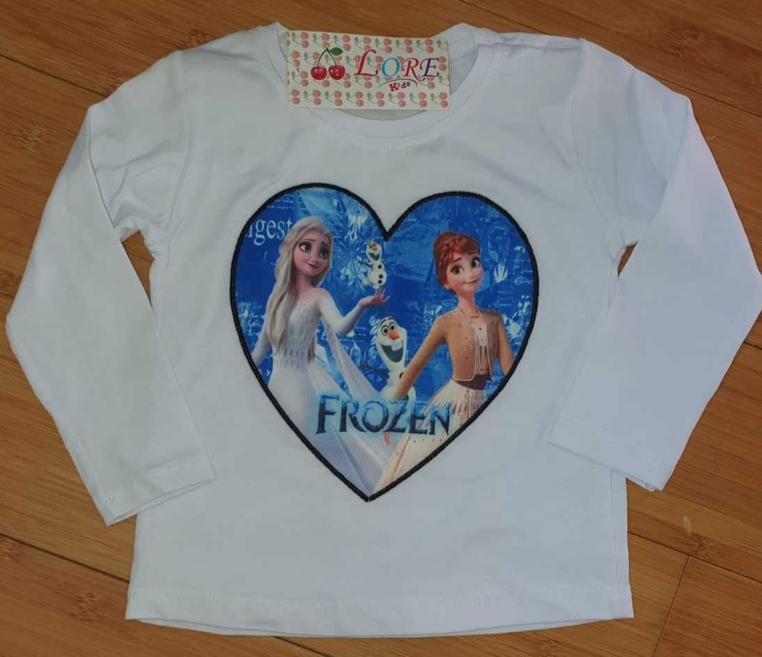 Set fata 2 piese bluza si fusta Disney Frozen Ana Elsa 3/4 ani nou