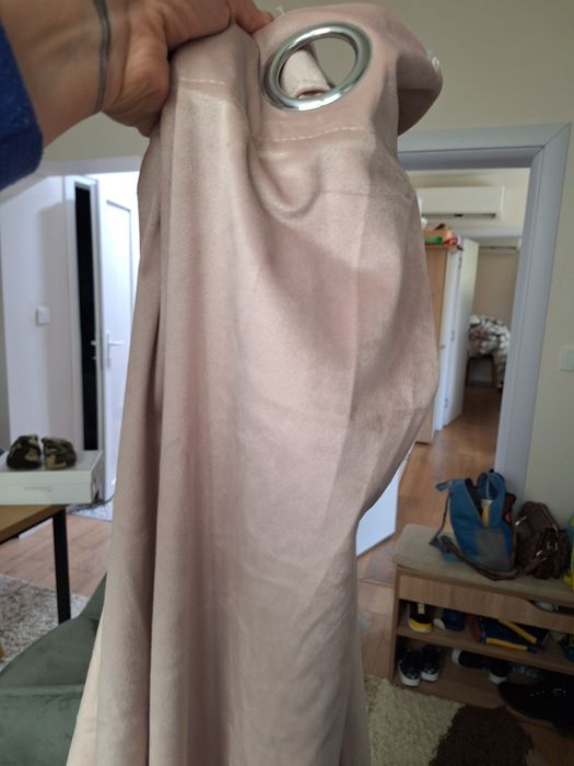 Плътни завеси с халки 2 вида