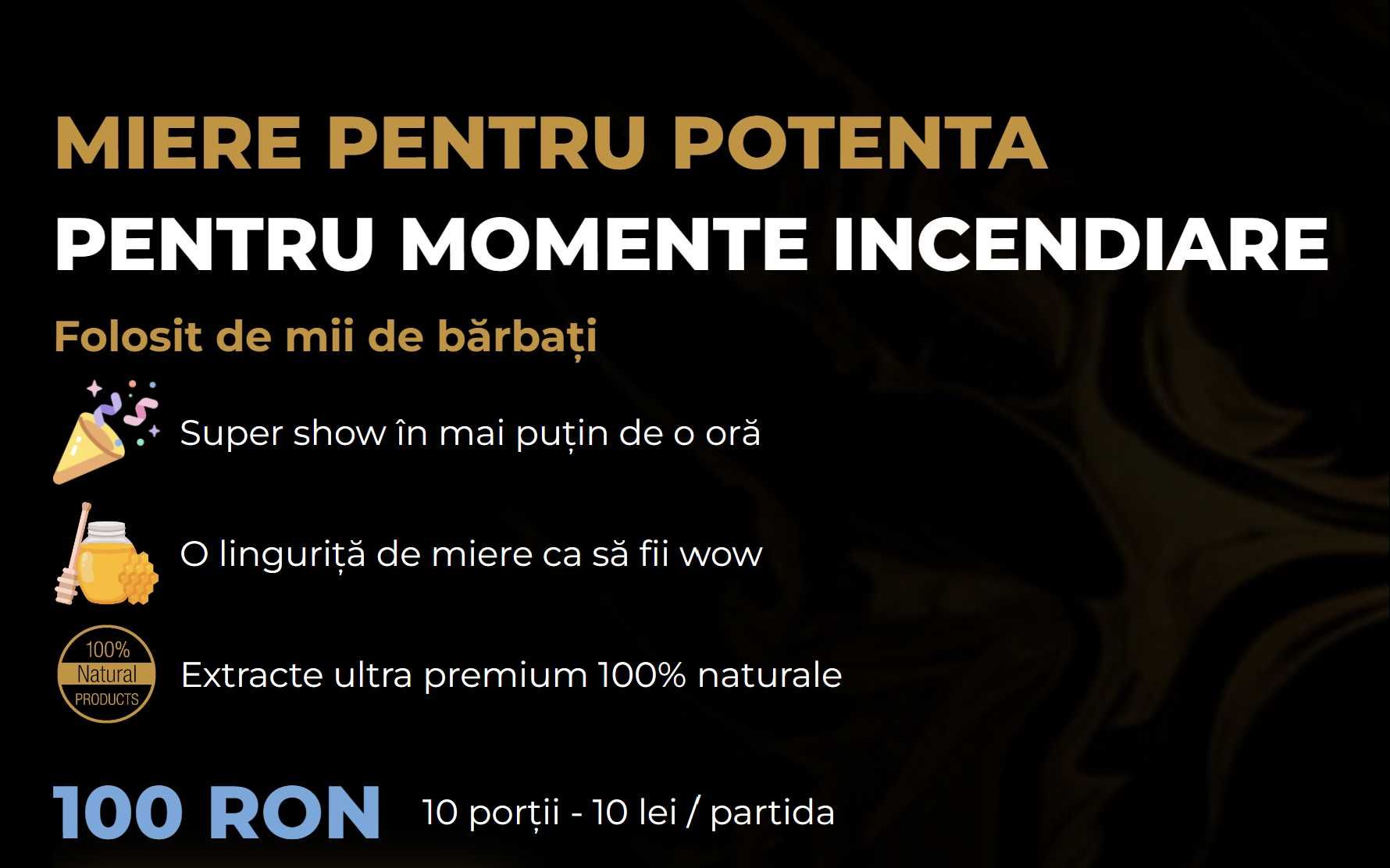 Potenta 100% l Miere Afrodisiaca l PREMIUM POTENT