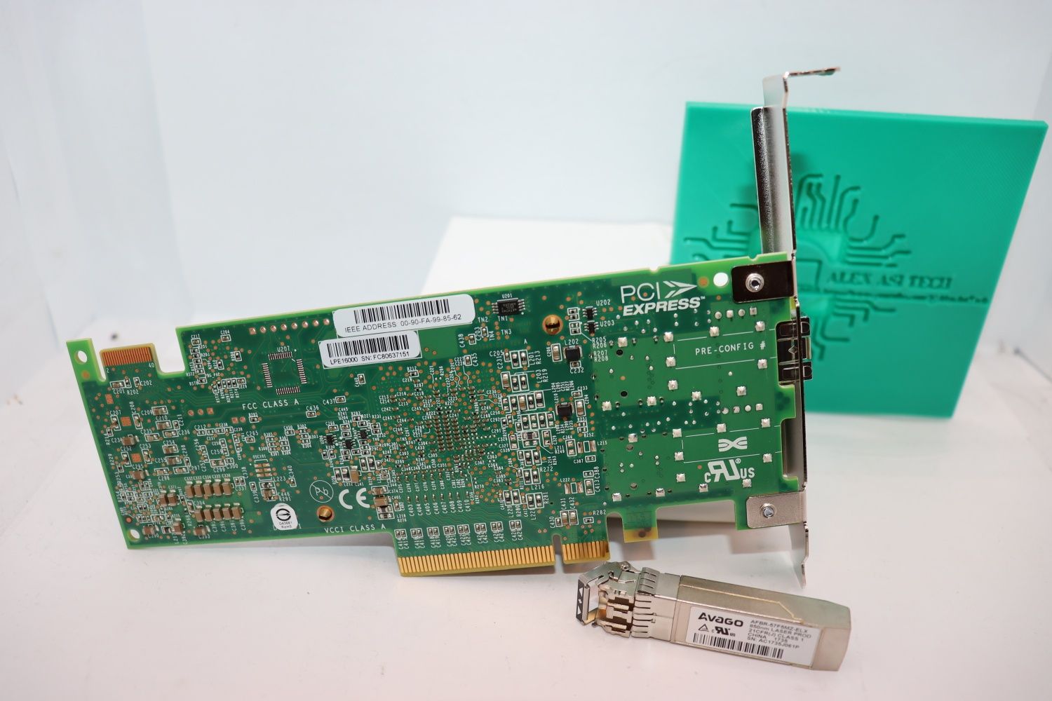 Kit Placa HBA EMC LPE16000 1Port Fiber Channel 16Gb + Modul Avago