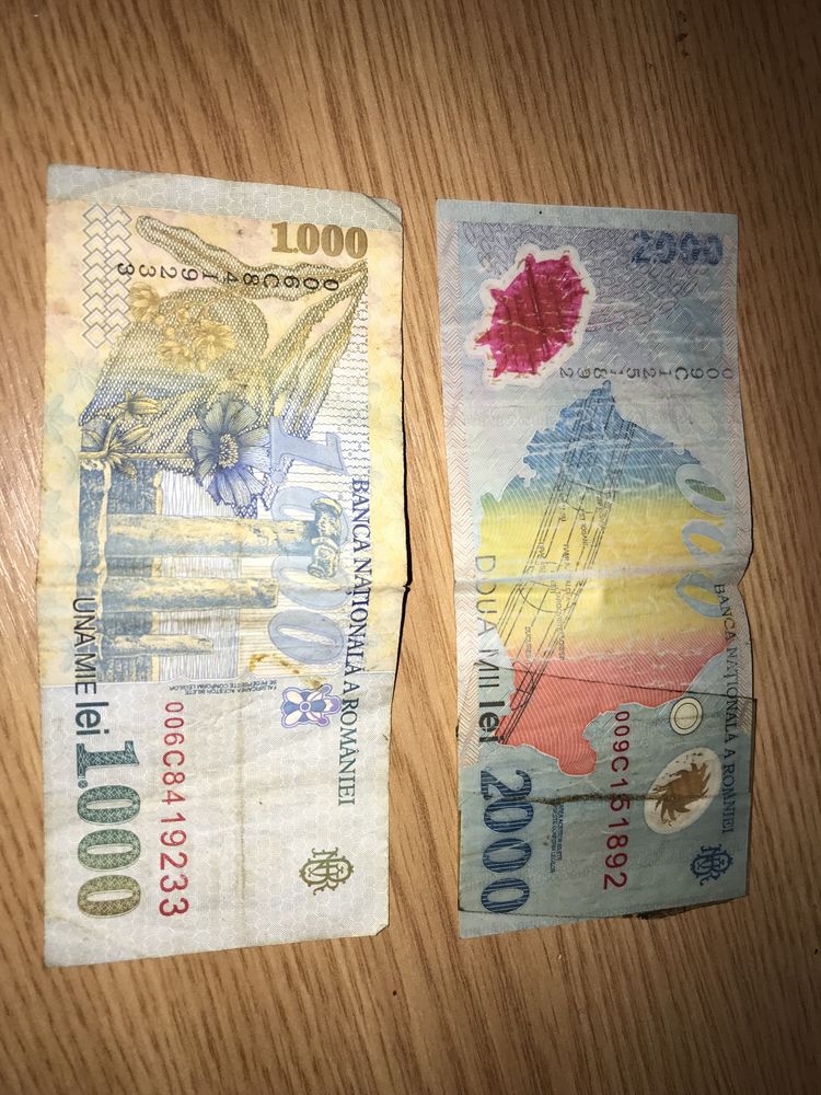 Bancnote vechi 1000 / 2000 lei