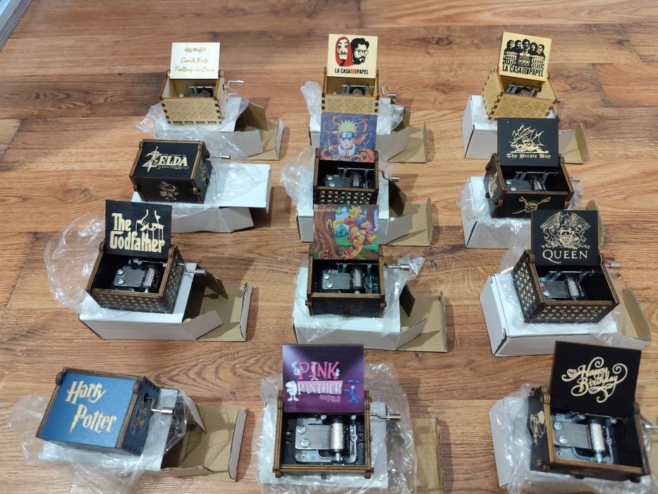 Cutii muzicale colectie The Godfather, Harry Potter, Naruto, Zelda etc