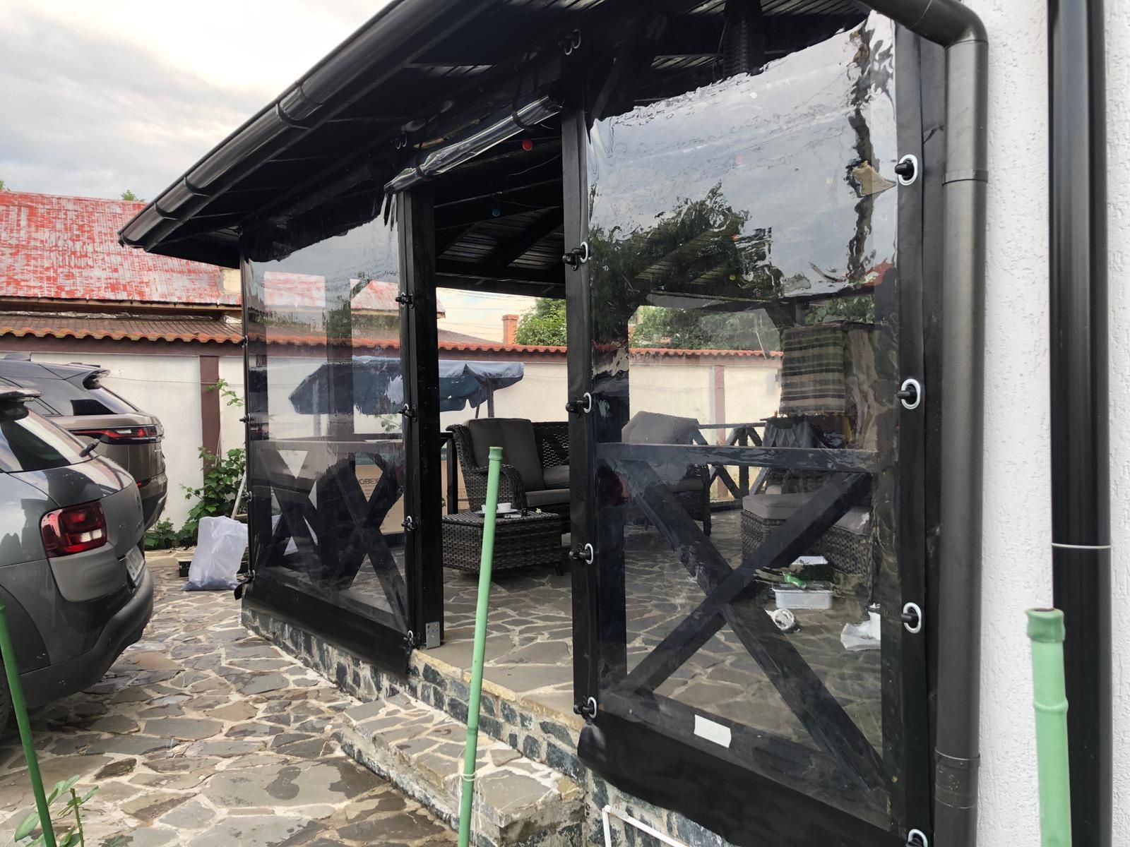 Inchidere terasa cu folie transparenta PVC Cristal