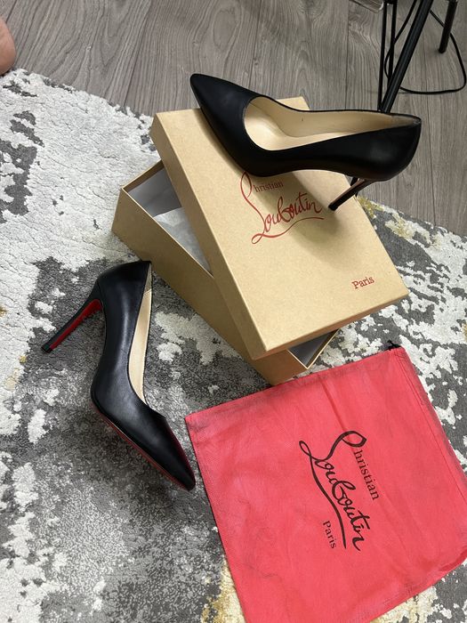 Sandale-Pantofi Louboutin-piele naturală 100%POZE REALE