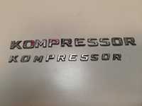 Надпис Mercedes  Мерцедес  Kompressor и капачка за разширителен съд
