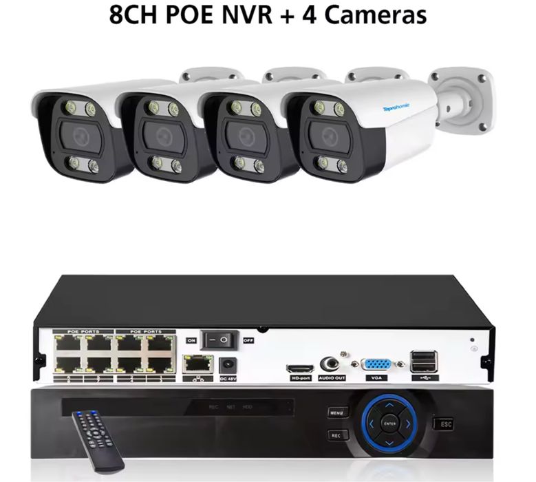KIT Complet Camere Supraveghere Video 4/8/12 CAMERE **OFERIM MONTAJ