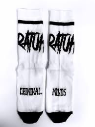 Чорапи 'Bratuha' в бял цвят