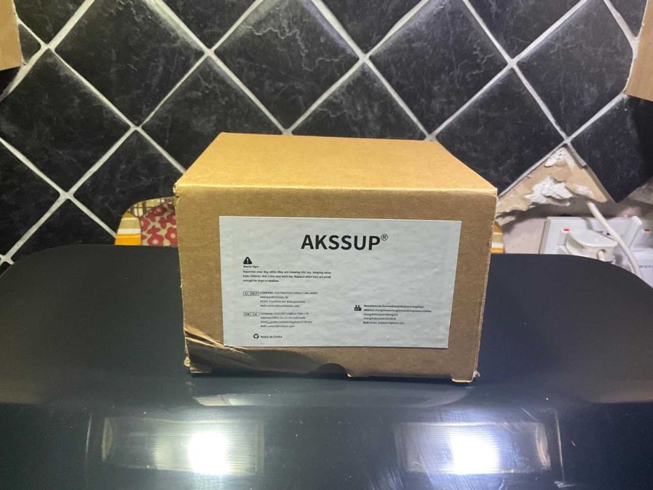 Akssup Интерактивна играчка за кучета, пъзел с форма на робот