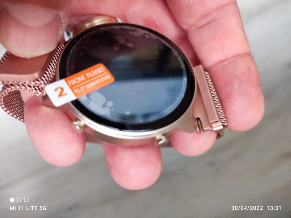 Ceas Femei SmartWatch dama, apel voce, preluare apel, GPS, br. metal