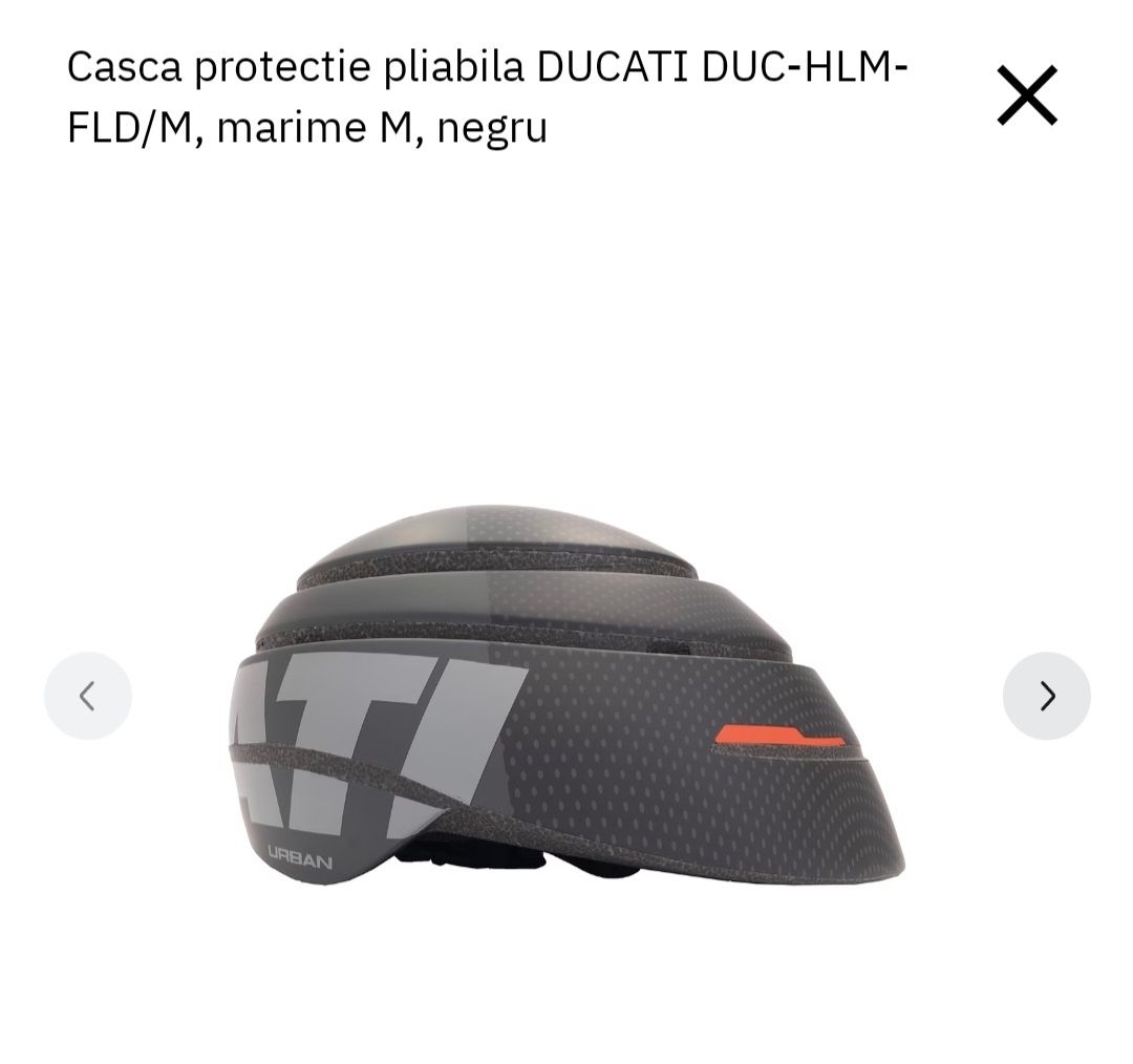 Casca Protectie Pliabila DUCATI DUC-HLM-FLD/M M biciclete/scutere