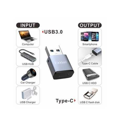 Преходник от USB3.0 мъжко към Type c женско Digital One SP00920