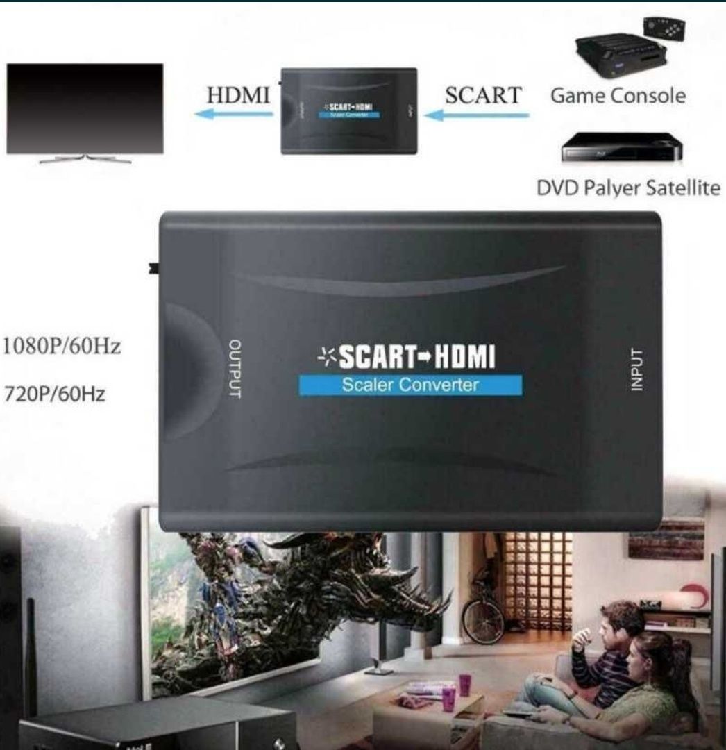 Adaptor Cablu Convertor HDMI SCART Adaptor Cablu Convertor SCART HDMI