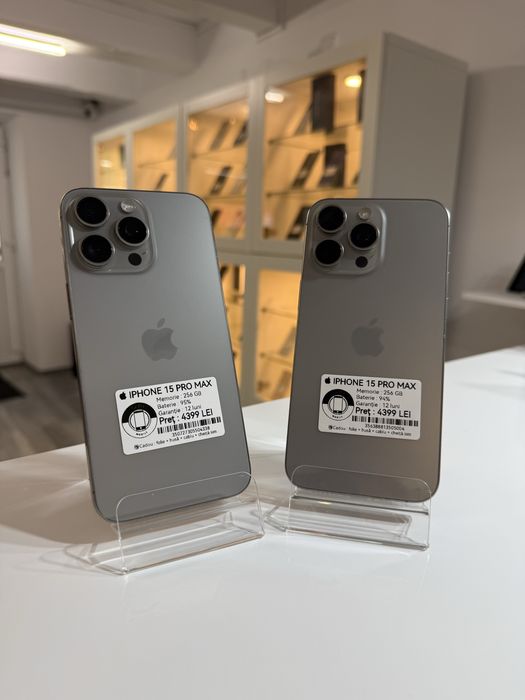  iPhone 15 PRO MAX 256 GB , 95% ! Garantie 12 luni + cadou