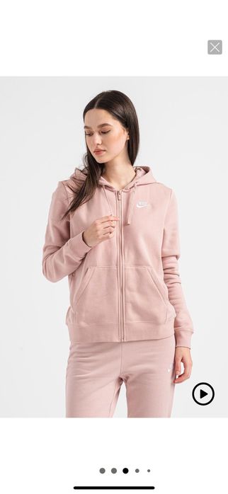 Hanorac Nike Original cu gluga si fermuoar