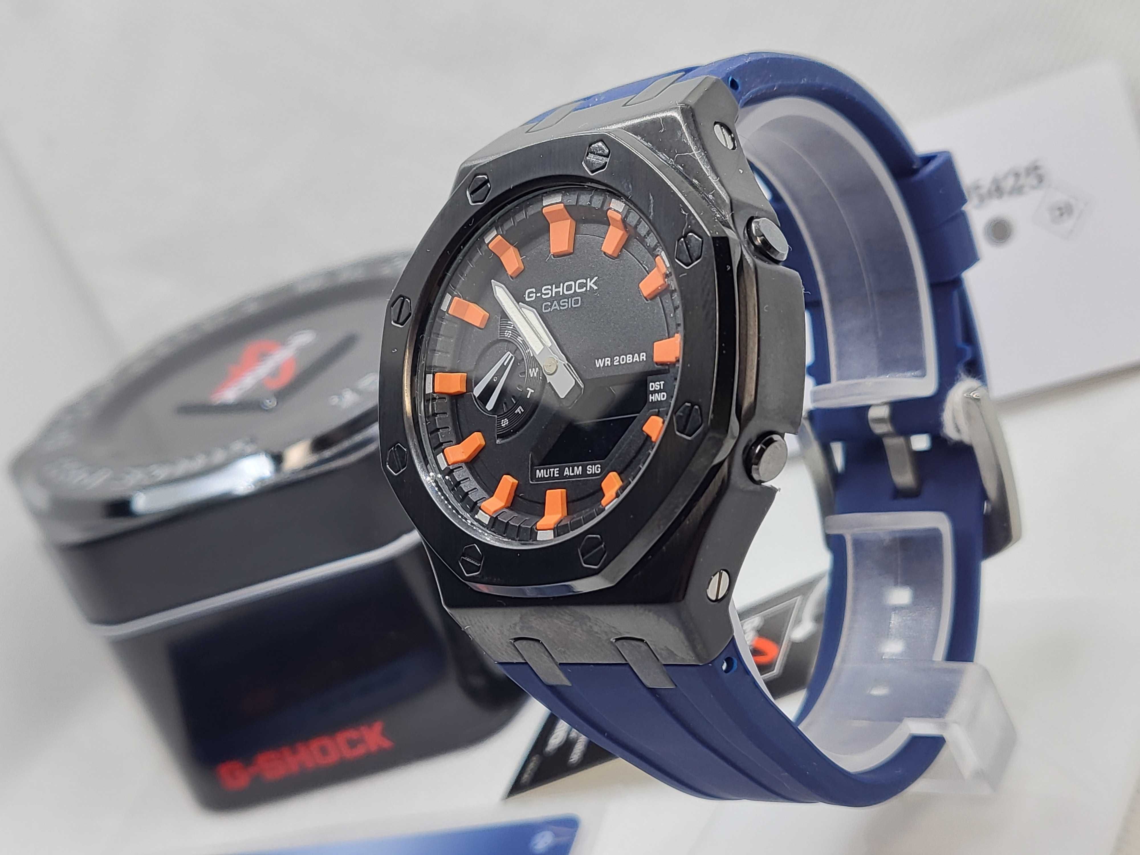Ceas Casio g shock Royal Casioak GMA-2100 blue-orange, Garantie 2 ani