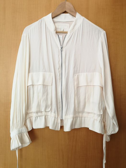 Jacheta aviator de satin H&M