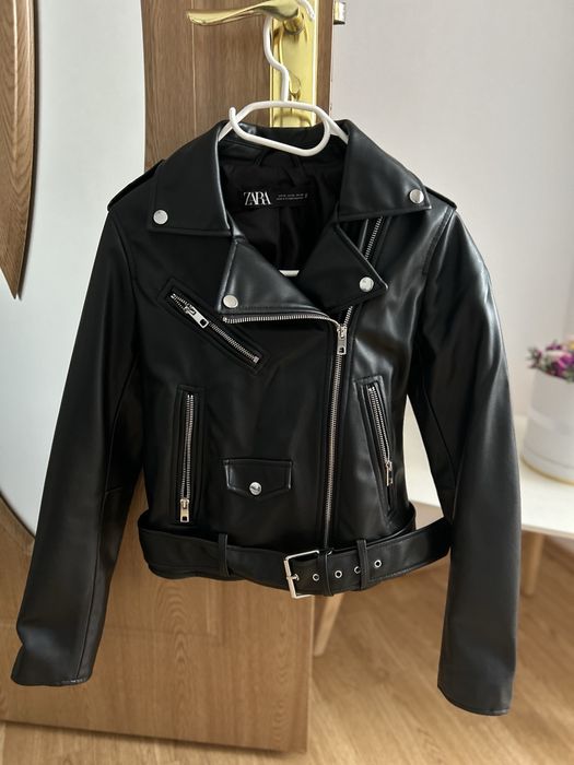 Geaca de piele , dama ! Zara