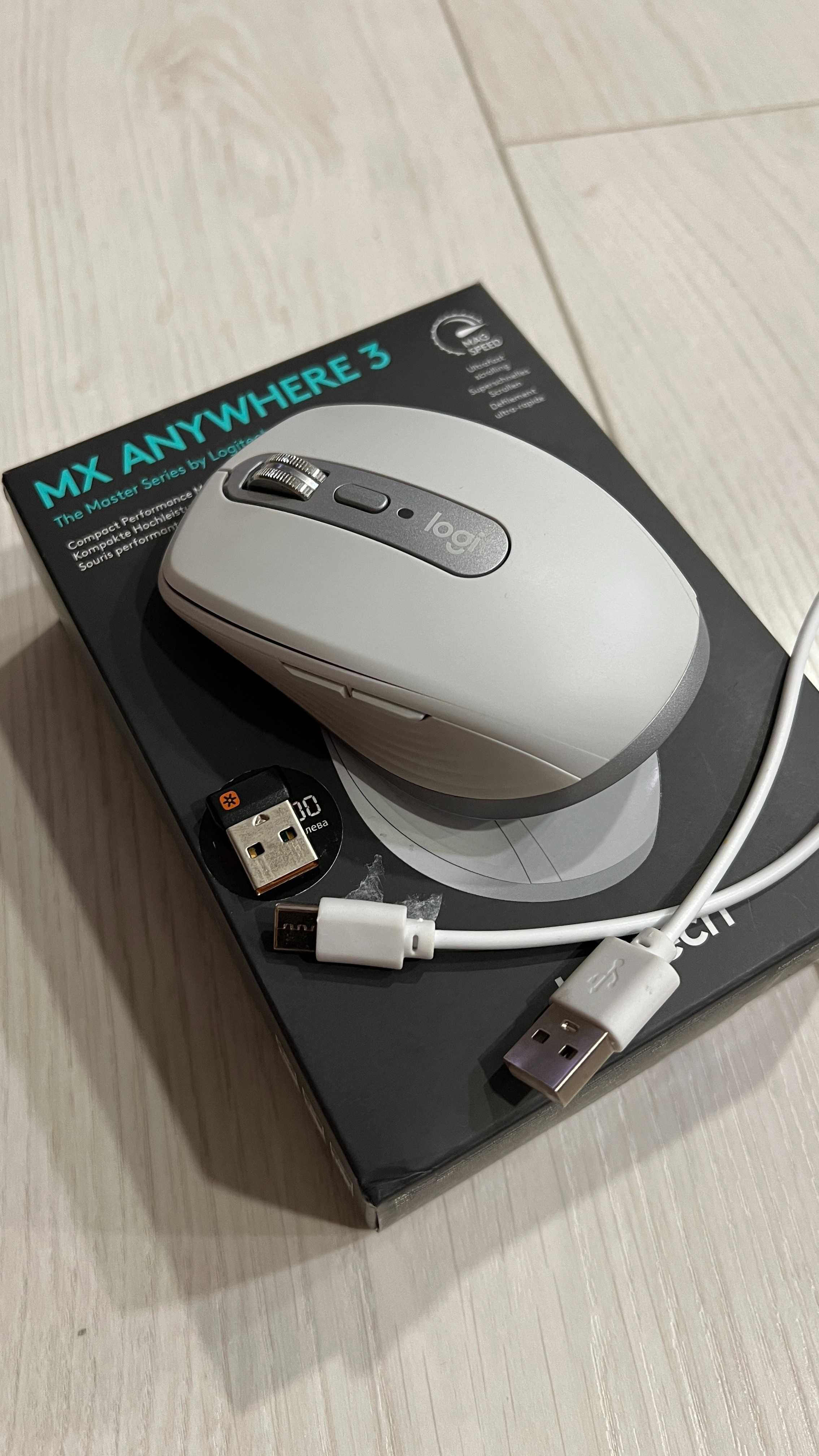 Мишка Logitech MX Anywhere 3, бяла, неразличима от нова