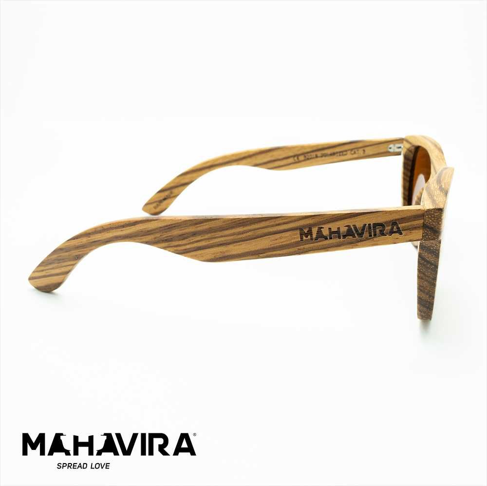 Ochelari de soare ce rama din lemn Mahavira Eyewear