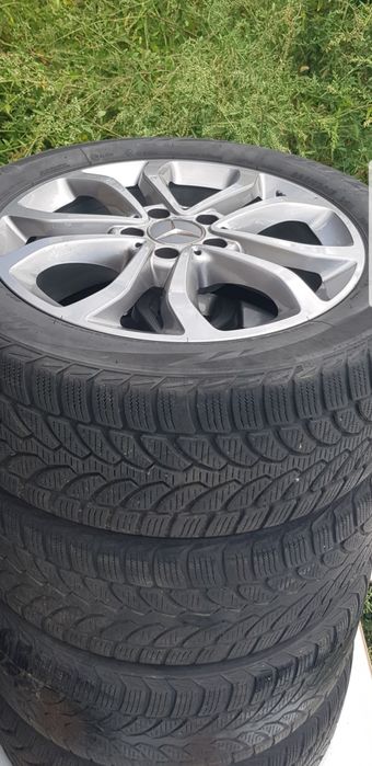 Jante mercedes originale 17 inch cu anvelope iarna
