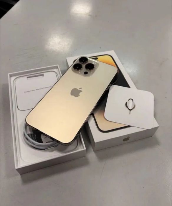 iPhone 14 Pro Max Gold 128GB 10/10 11 12 13 15 16 S21 S22 S23 S24 Plus