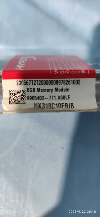 Memorie HyperX FURY Black 8GB, DDR3, 1866MHz, CL10, 1.5V