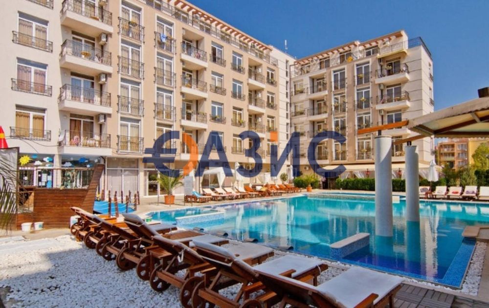 Двустаен апартамент в комплекс Dawn Park, 65 кв.м., Слънчев бряг, €92