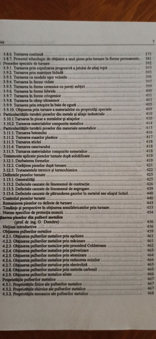 Tratat de tehnologia materialelor. Academia Romana. IMPECABIL