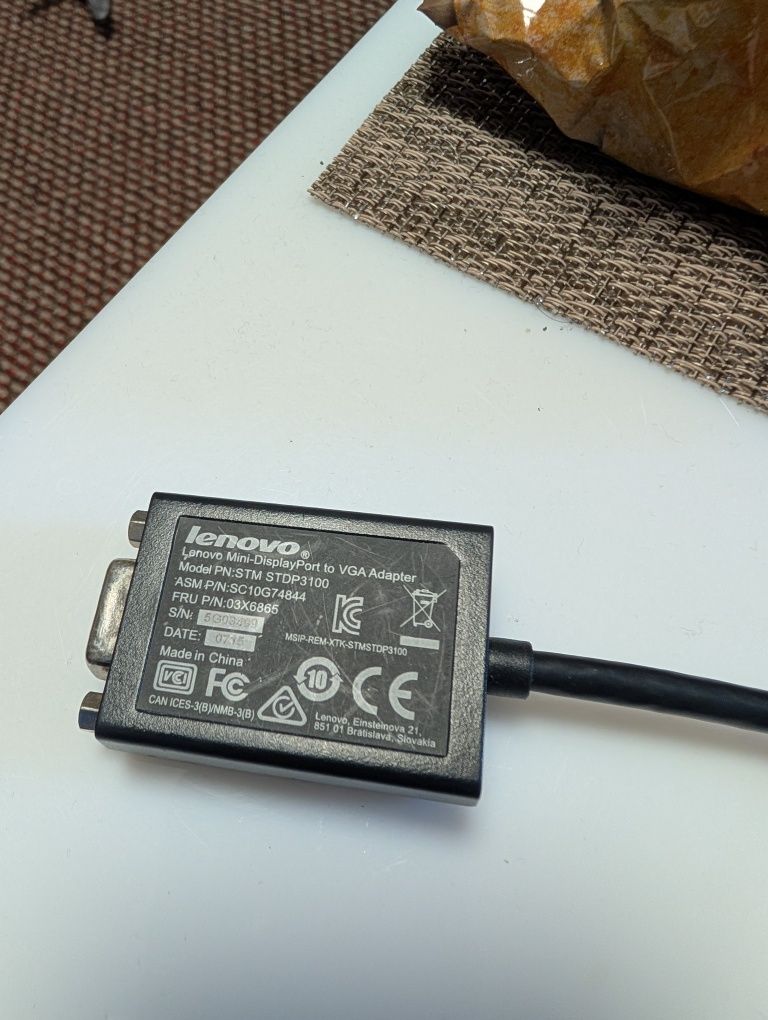 Adaptor Lenovo mini Display Port la VGA