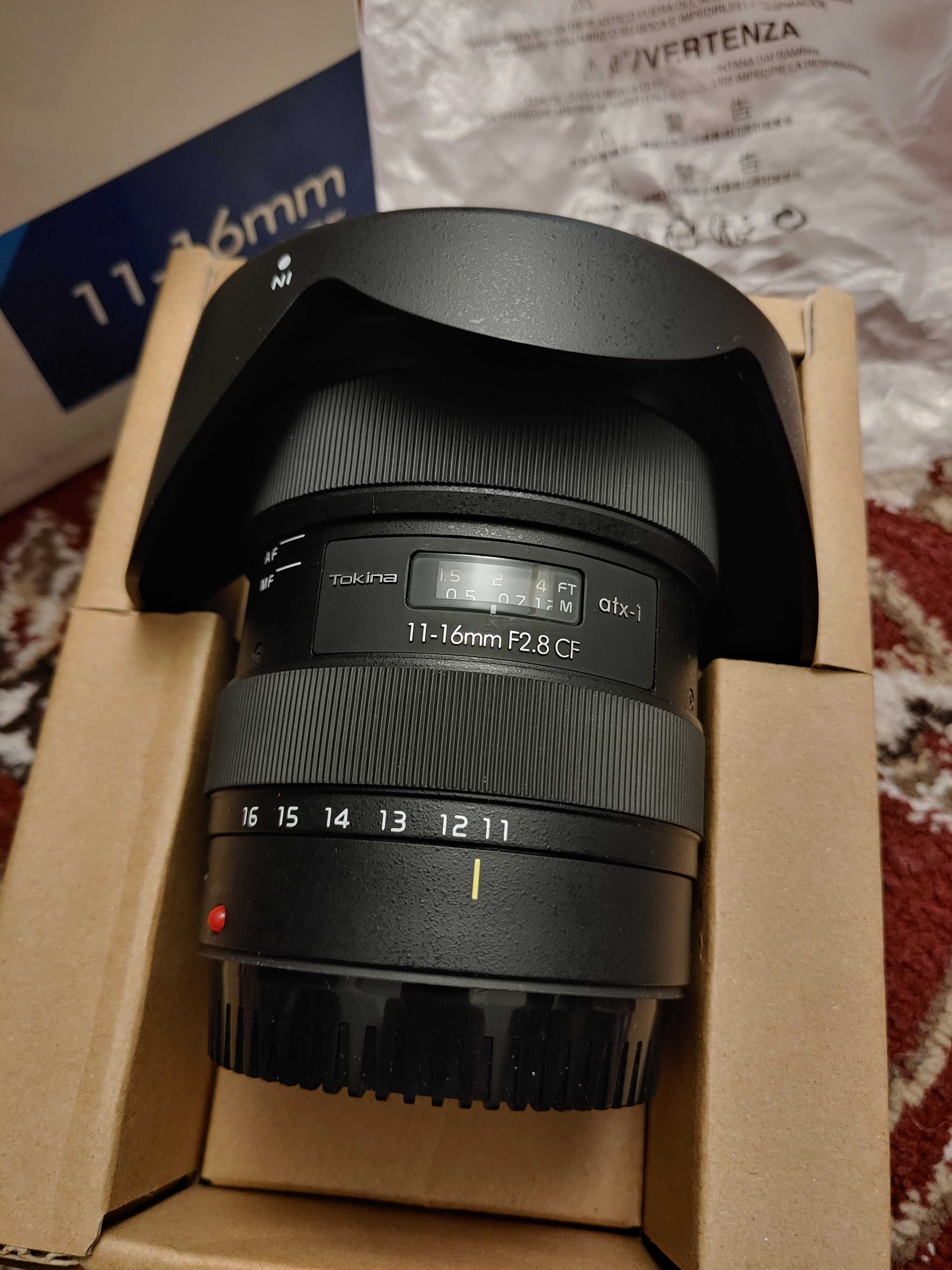 Tokina 11-16mm f2.8  atx-i  Canon EF