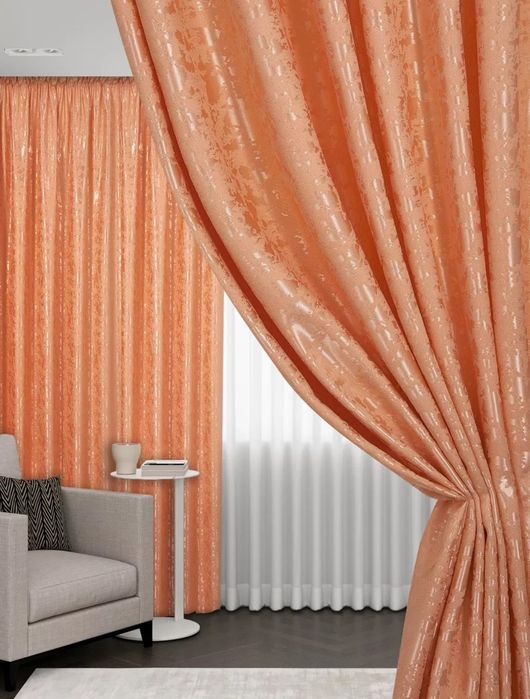 Шторы Мрамор на шторной ленте.