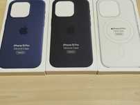 Husa iPhone 15 Pro Silicon Black Blue Navy Clear Case Transparenta