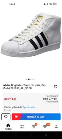 Ghete piele Adidas  dama super-star