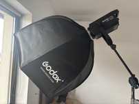 Set lumină video profesională NANLITE FS-300 + Softbox GODOX