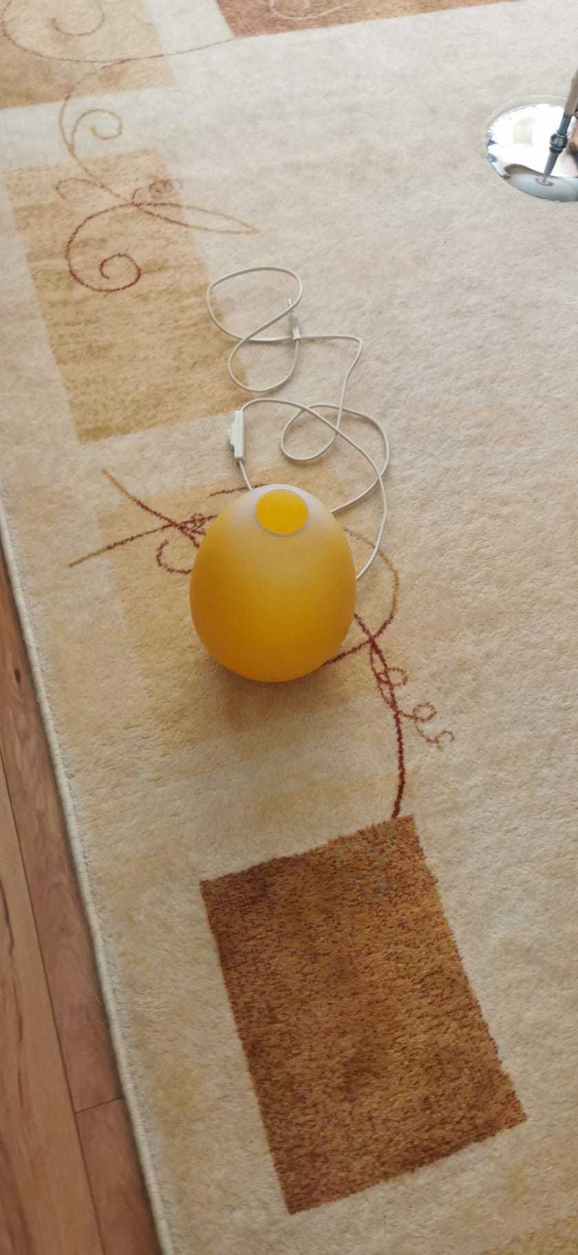 Set format din lampadar, veioza si aplica plafon - culoare: portocaliu