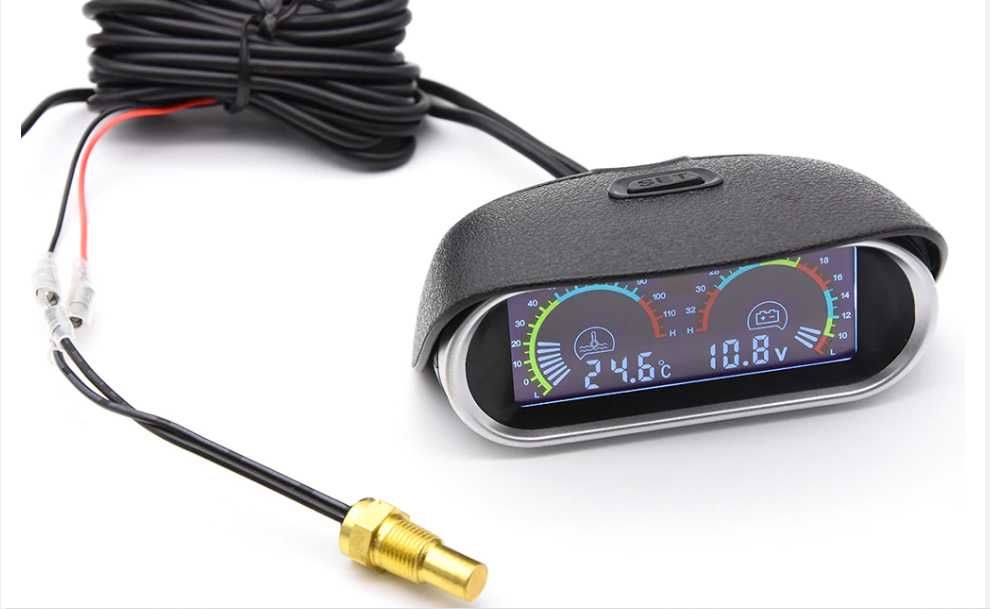 Комбиниран цифров уред за вода / антифриз и напрежение.