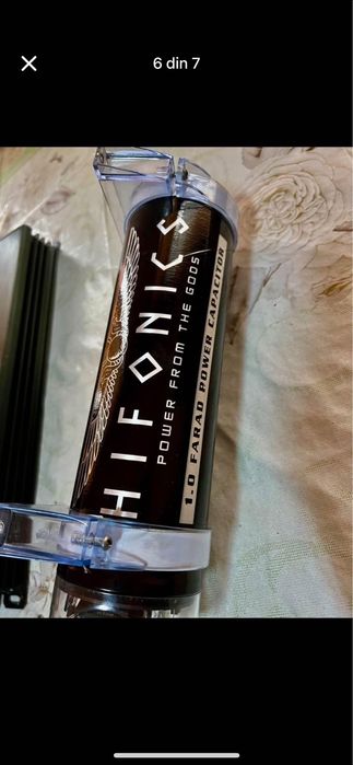 Sistem audio, Stație Ground Zero + Subwoofer Auna Condensator Hifonics