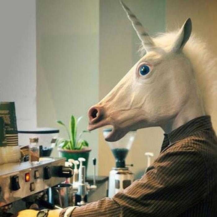 Masca cap Unicorn, Inorog, Cal, Halloween, Petreceri tematice