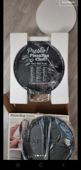 Aparat electric de facut pizza cu carte de retete Presto, INNOVAGOODS,
