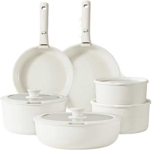 Set 4 tigai CAROTE cu manere detasabile – inductie, antiaderente