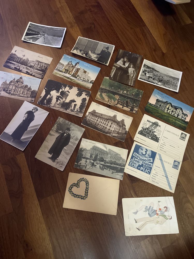 Lot carti postale vechi, inclusiv regaliste