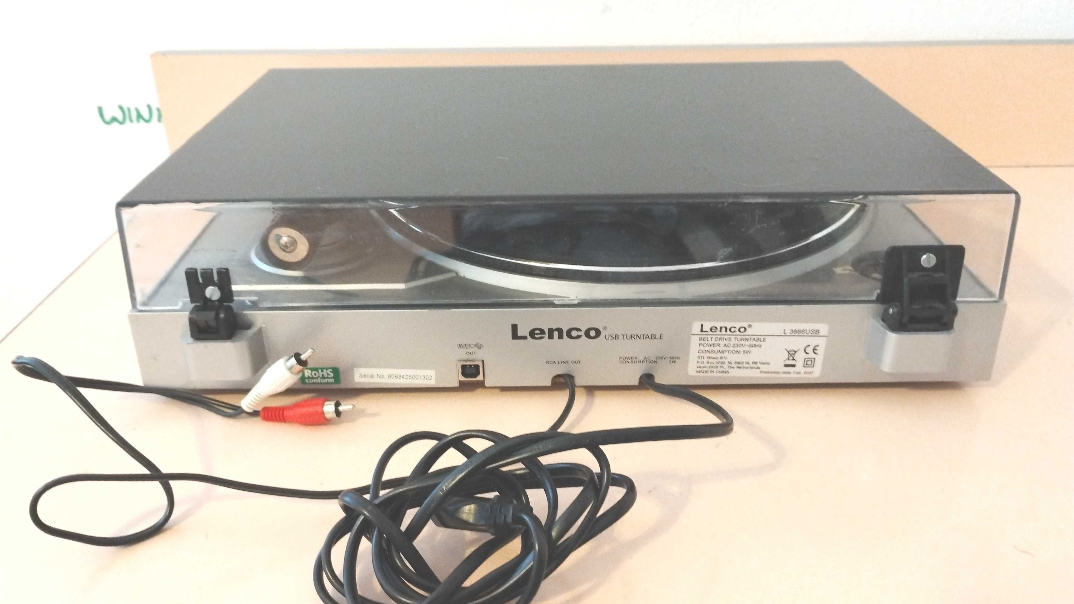 accesorii audio hi fi pickup Lenco 3866 cu preamplificator incorporat