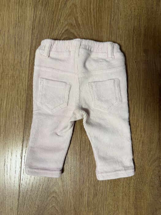 Кадифен розов панталон BENETTON - размер 62