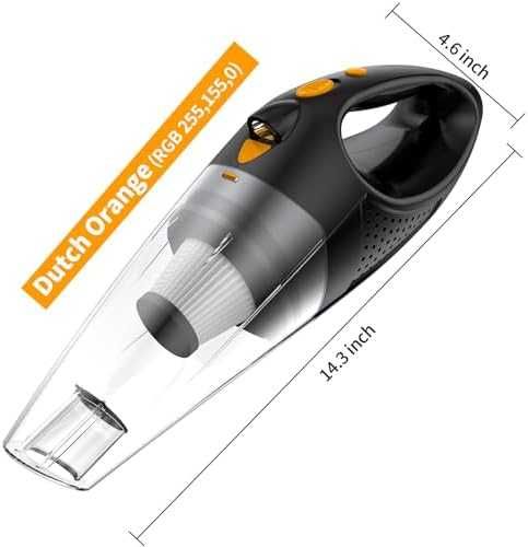 Компактна прахосмукачка за кола и дом – бързо зареждане, 3 приставки