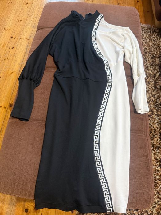 Рокля за повод черно и бяло