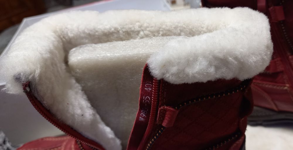 Сапоги зимние женские кожанные