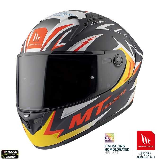 Casca moto integrala MT KRE+ Carbon Acosta albastru mat – 100% carbon